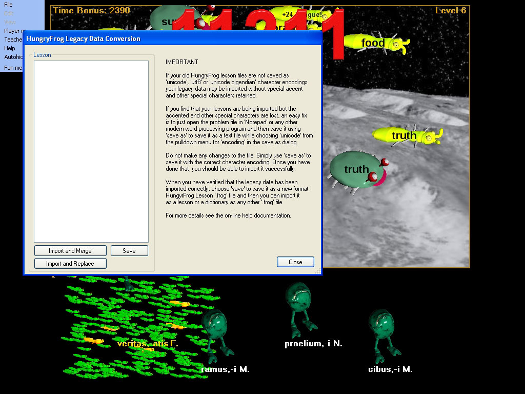 french language vocabulary game lesson import